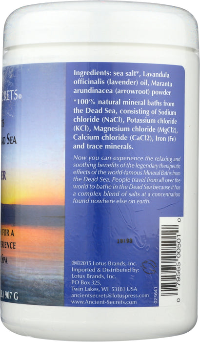 Dead Sea Bath Salts, Lavender, 2 lb