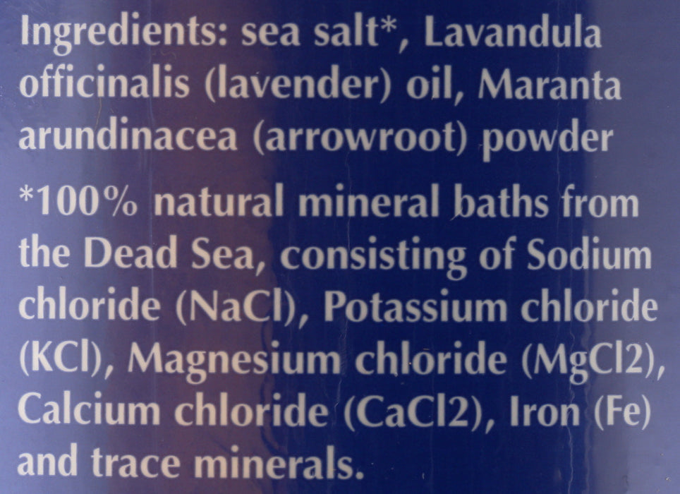 Dead Sea Bath Salts, Lavender, 2 lb