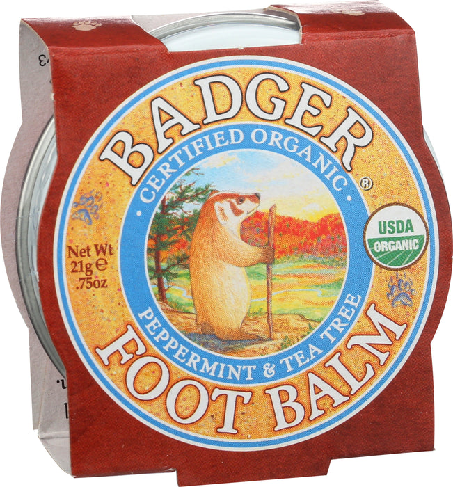 Foot Balm Tin, Org, 0.75 oz