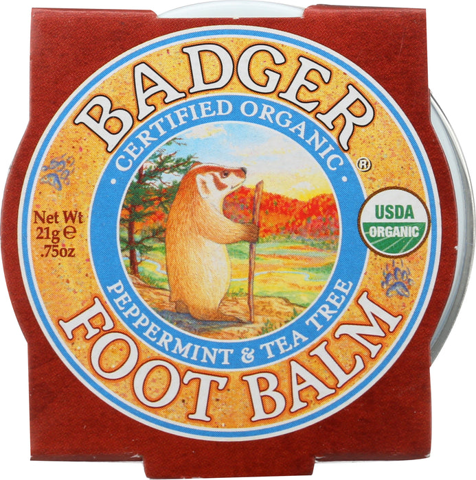 Foot Balm Tin, Org, 0.75 oz