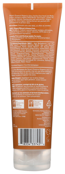 Hand & Body Lotion, Vanilla Chai, 8oz
