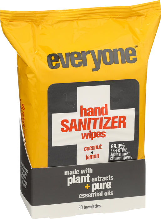 Hand Sanitizer Wipes, Coconut Lemon, 15ct
