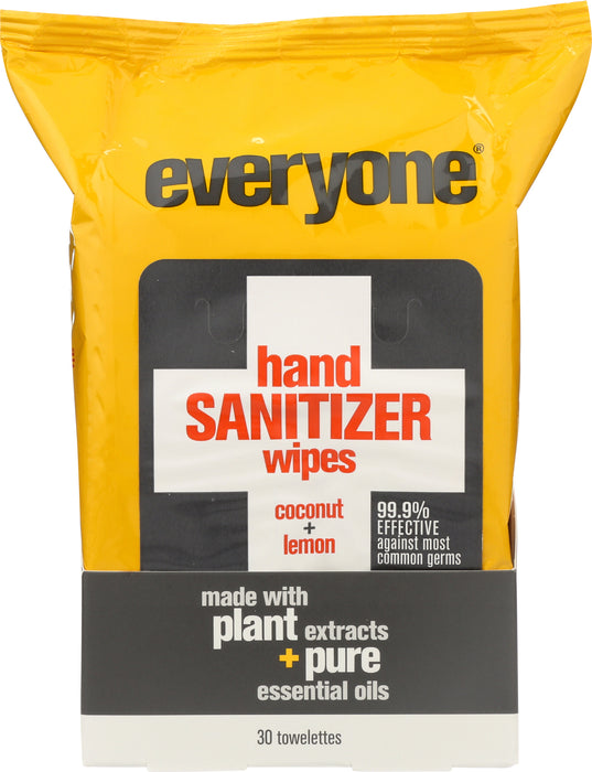 Hand Sanitizer Wipes, Coconut Lemon, 15ct