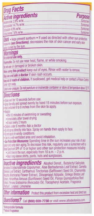 Kids Sunscreen 50, Clear Spray, Tropical Fruit, 5 oz