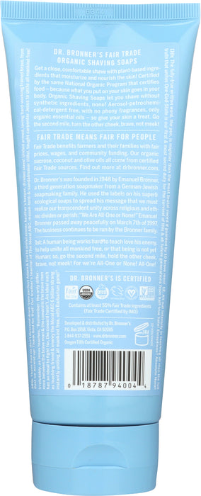 Organic Shaving Soap, Unscented, 7 oz