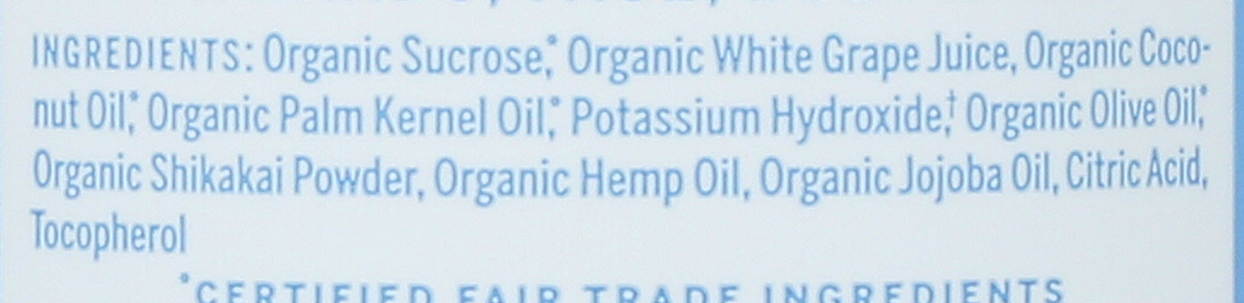 Organic Sugar Soap, Baby Unscented, 12 oz