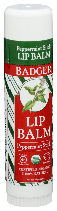 Peppermint Stick Jumbo Lip Balm Stick, Org, 0.6 oz