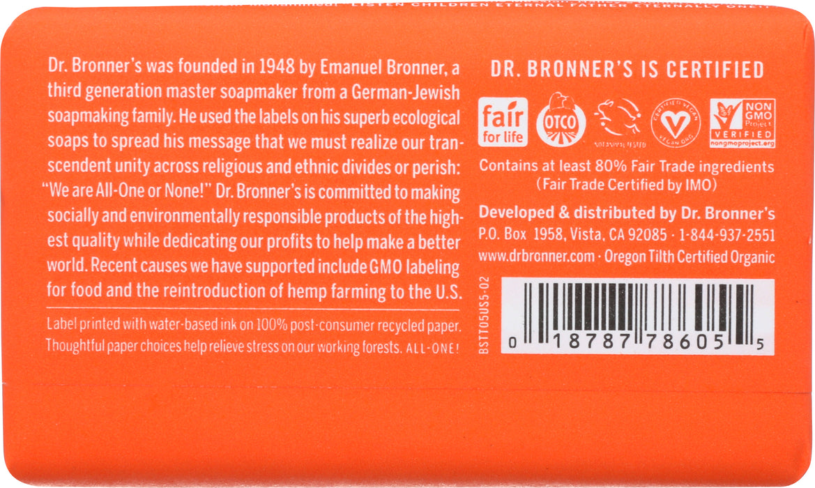 Pure Castile Bar Soap, Hemp Tea Tree, 5 oz