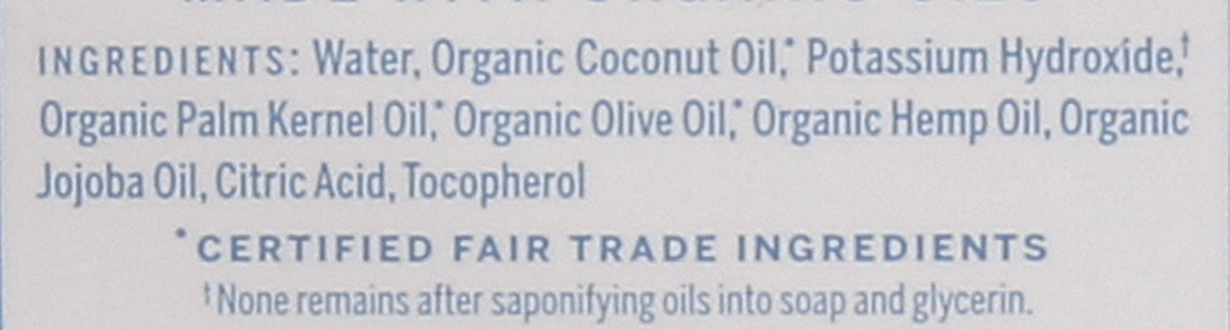 Pure Castile Liquid Soap, Hemp Baby Unscented, 8 floz