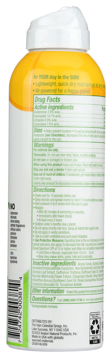 Sensitive Sunscreen 50, Clear Spray, Ftragrance Free, 6 oz