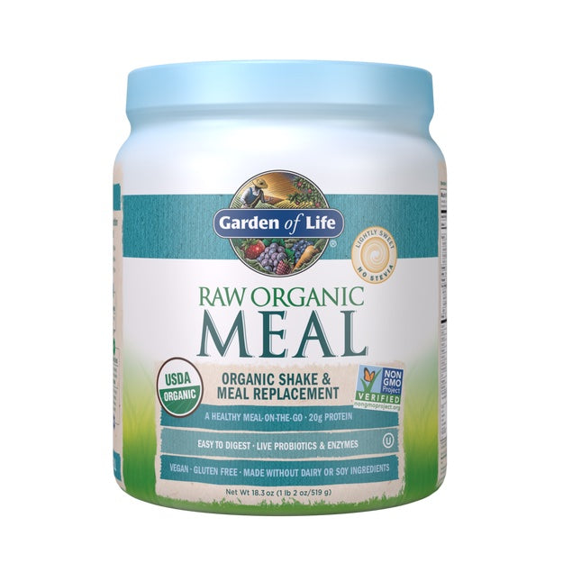 Raw Organic Meal, Lightly Sweet, 519 g