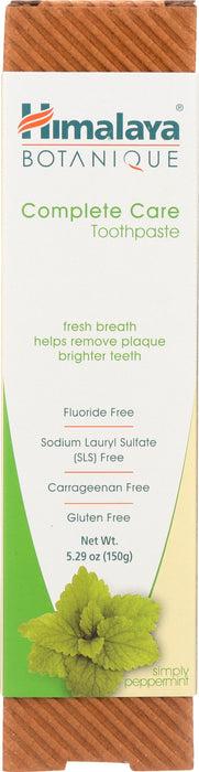 Complete Care Toothpaste, Simply Peppermint, 5.29 oz