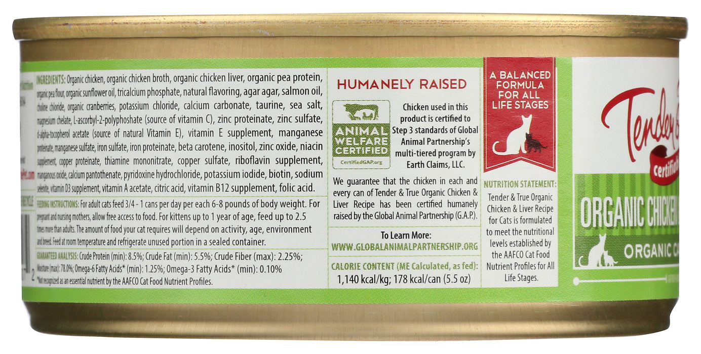 Cat Food, Org Chicken & Liver Recipe, 5.5 oz