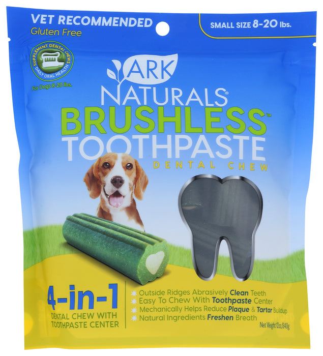 Brushless Toothpaste Dental Chew, Small Size 8-20 lb, 12 oz