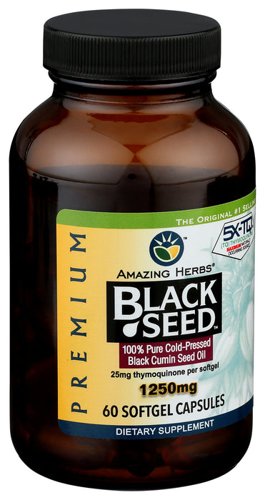 Black Seed Oil 1250mg, 60 sgel