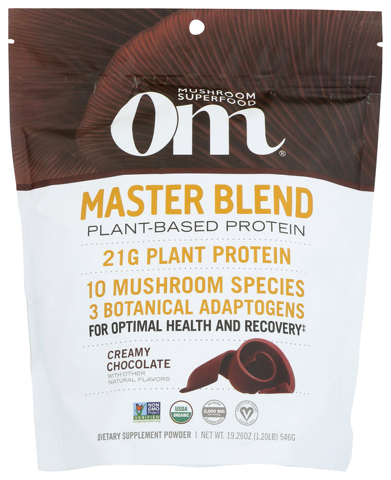 Master Blend Plant-Based Protein Powder, Chocolate, 19.26 oz