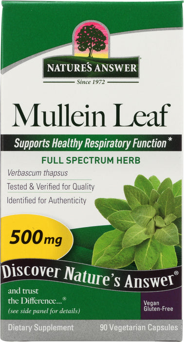 Mullein Leaf 500mg, 90 vcap