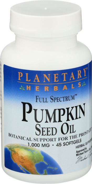 Pumpkin Seed Oil, 1000mg, 45sgel
