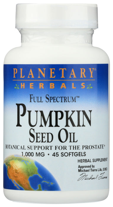 Pumpkin Seed Oil, 1000mg, 45sgel
