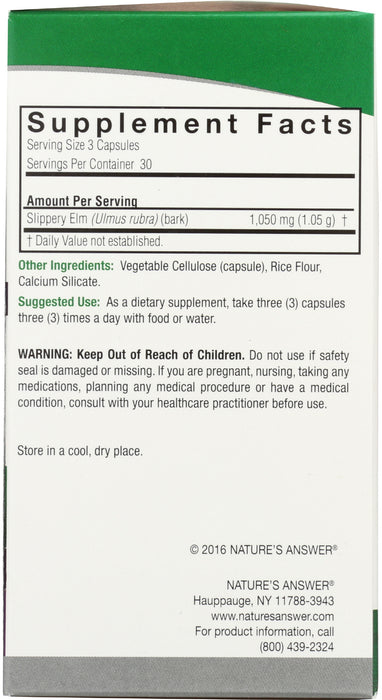 Slippery Elm Bark 1050mg, 90 vcap