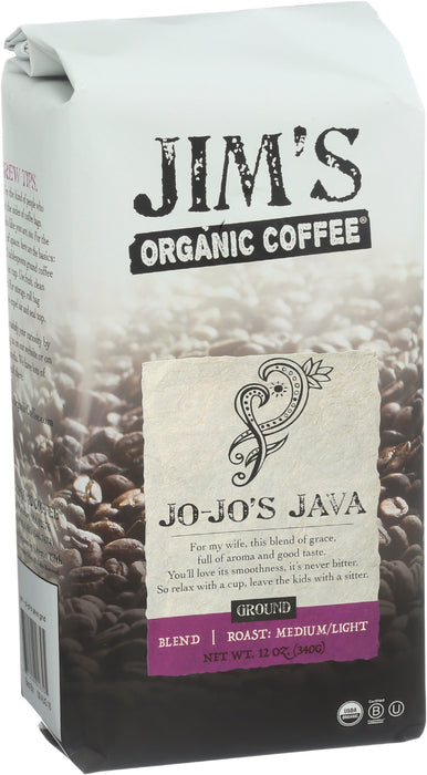 JoJo Java Coffee Ground, Org, 12 oz