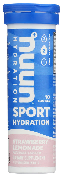 Electrolyte Sport, Strawberry Lemonade, 10 tab