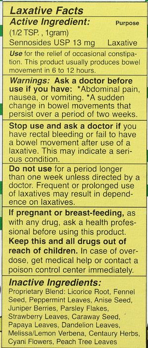Herbal Laxative Flakes, 3.25 oz