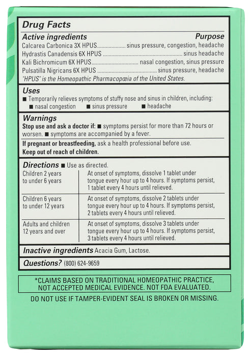 Kids Stuffy Nose & Sinus, 50 tab