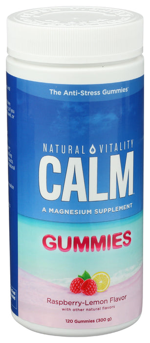 Natural Calm Gummies, Raspberry Lemon, 120 gummy