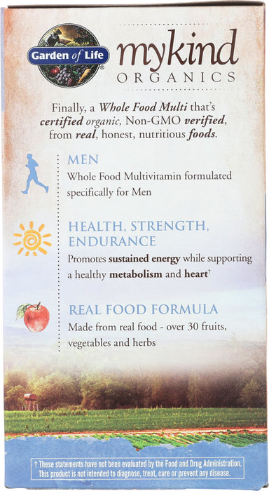 mykind Organics Men's Multi, 120 tab