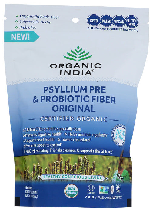 Psyllium, Org, Pre & Probiotics Fiber, Original, 10oz