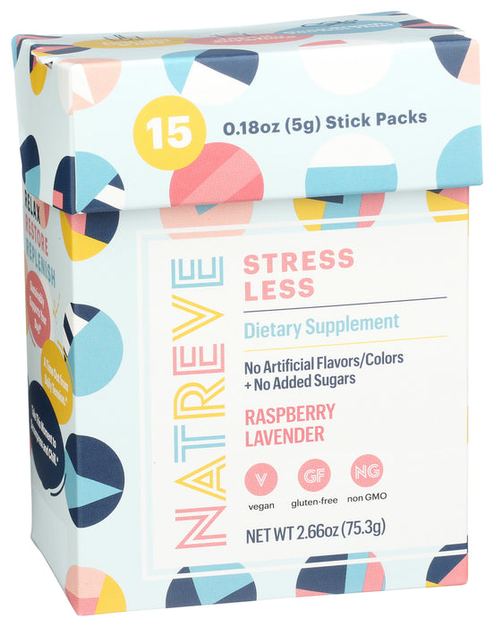 Stress Less, Raspberry Lavender, 15 pk