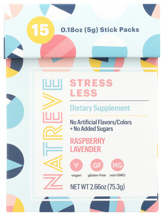 Stress Less, Raspberry Lavender, 15 pk