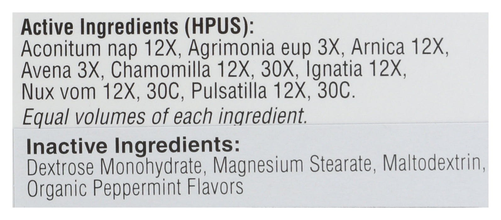 Stress Mint Homeopathic, 30 loz