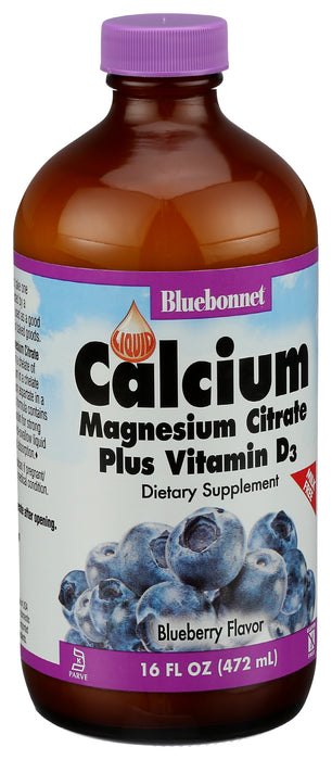 Liquid Calcium Magnesium Vitamin D3, Blueberry, 16 fl oz