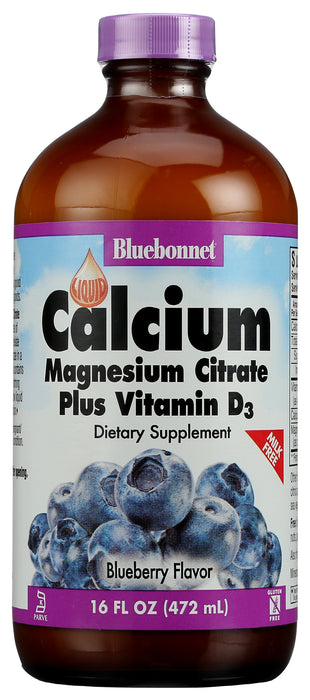 Liquid Calcium Magnesium Vitamin D3, Blueberry, 16 fl oz