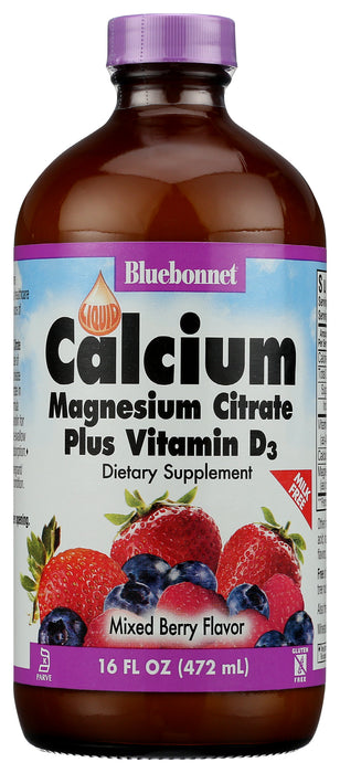 Liquid Calcium Magnesium Vitamin D3, Mixed Berry, 16 fl oz