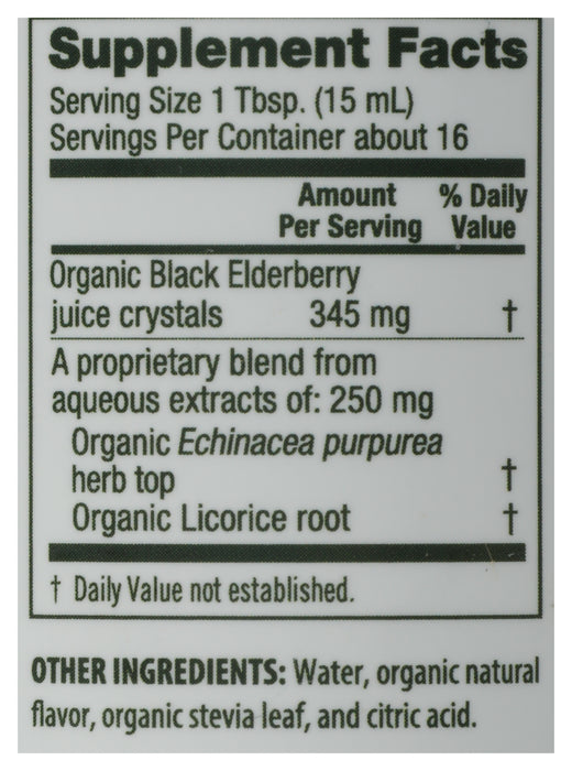 Elderberry+, Org, 8.5 fl oz