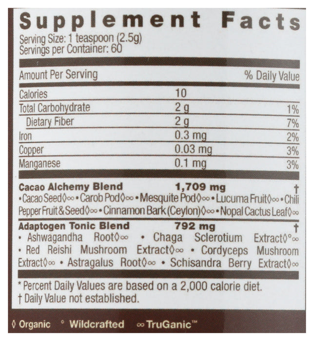 Cacao Alchemy, Adaptogen Tonic, Org, 150 gm