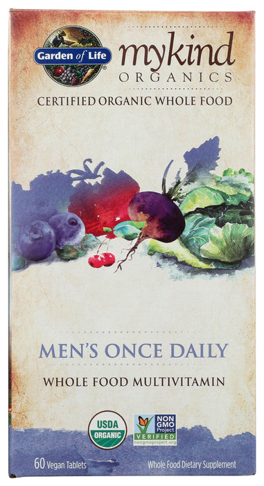 mykind Organics Men's Once Daily, 60 tab