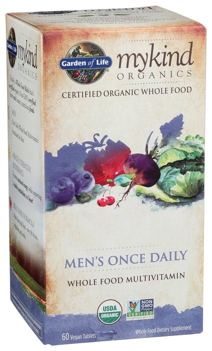 mykind Organics Men's Once Daily, 60 tab