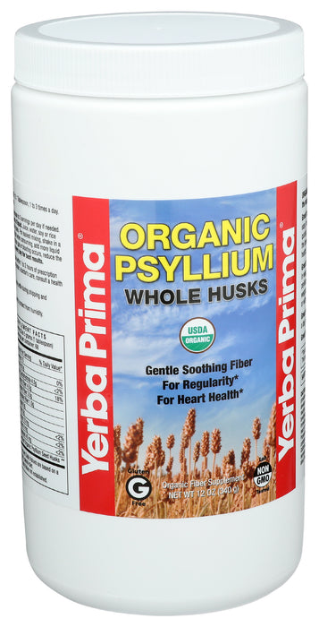 Psyllium Whole Husk, Org, 12 oz