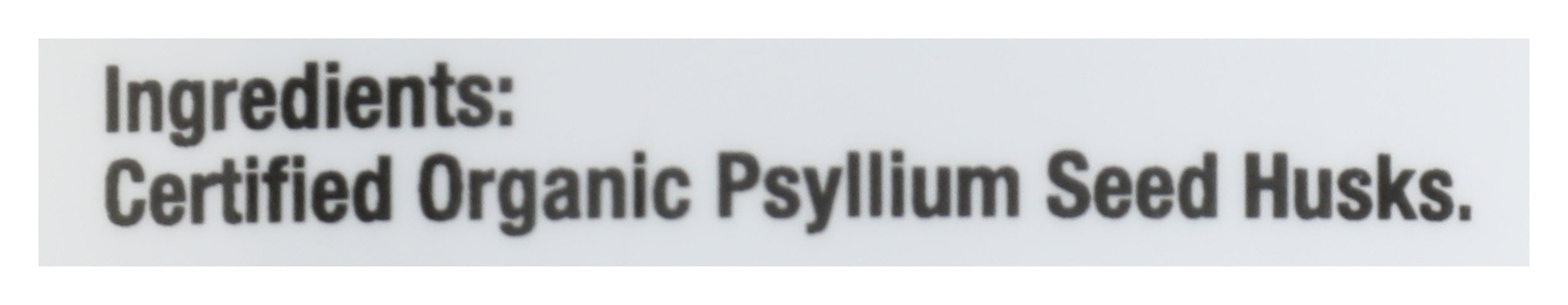 Psyllium Whole Husk, Org, 12 oz