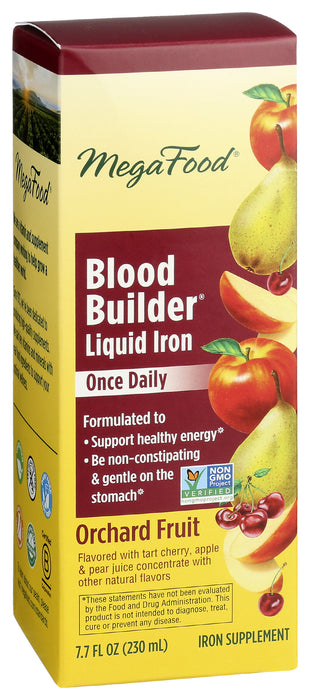 Blood Builder Liquid Iron, Once Daily, Orchard Fruit, 7.7 floz