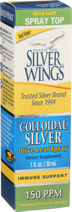 Colloidal Silver W/ Olive Leaf, 1 floz