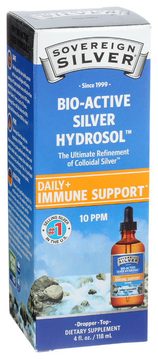 Silver Hydrosol 10ppm, Dropper, 4 floz