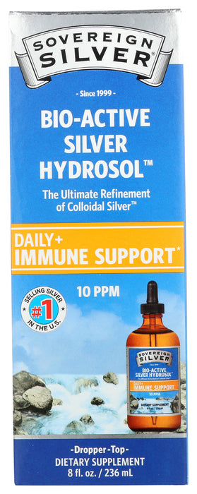 Silver Hydrosol 10ppm, Dropper, 8 floz