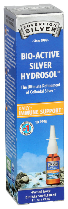 Silver Hydrosol 10ppm, Vertical Spray, 1 floz