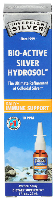 Silver Hydrosol 10ppm, Vertical Spray, 1 floz