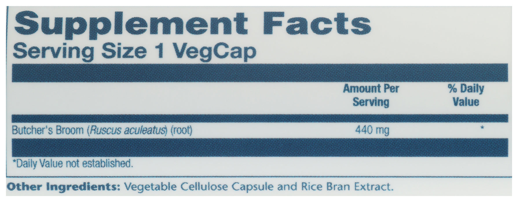 Butcher's Broom 440 mg, 100 vcap